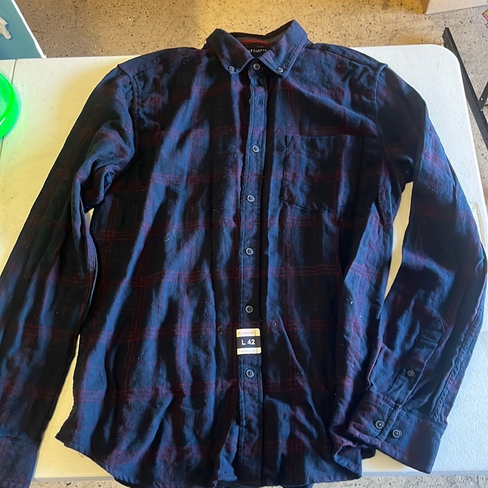 Navy Plaid Flannel